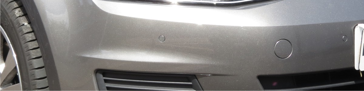 Przednie czujniki zamontowane w VW Golf mk7